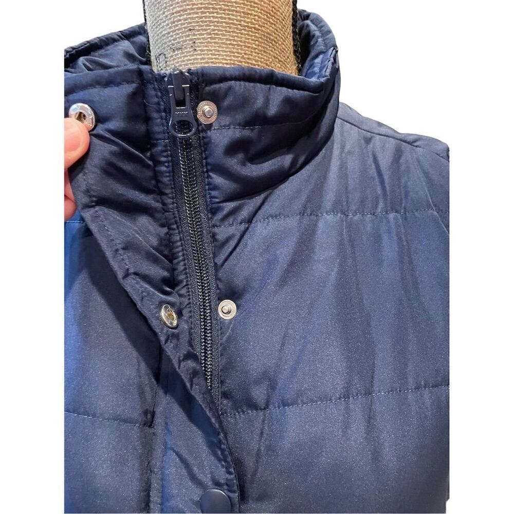 3/$15 True Craft Women's Puffer Vest Navy Blue Size L Snap Closure Fisherman - Picture 3 of 10